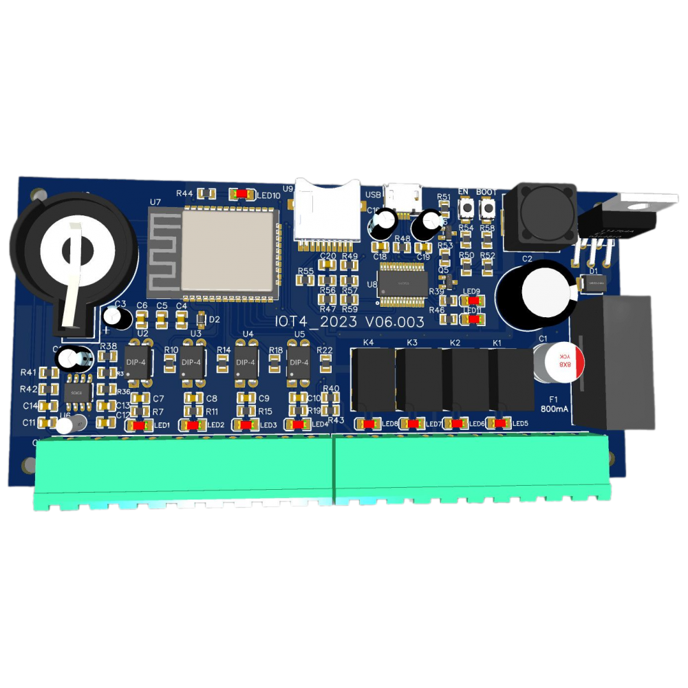 Mạch điều khiển thiết bị và hiển thị thông số bằng Wifi 