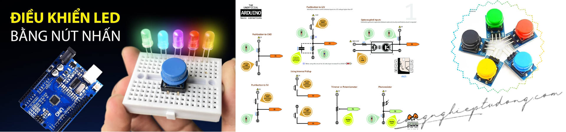 Tìm hiểu về cách thiết kế mạch nút nhấn của Arduino - Hướng dẫn và ứng dụng thực tế