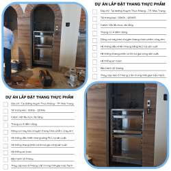 Lắp tời chuyển thức ăn 150 kg 3 tầng ở Nha trang Khánh hòa