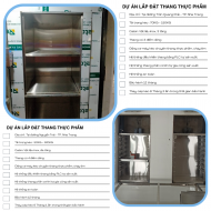 Lắp thang máy tải thực phẩm 100kg 2 tầng ở Nha trang khánh hòa