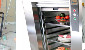 Đơn vị lắp đặt thang vận chuyển thức ăn và hàng hoá tải 50kg 2 tầng ở Nha trang khánh hòa