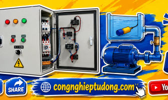 Tủ điện điều khiển bơm nước 3 pha 380VAC dùng phao cơ