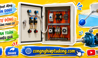 Tủ điện bơm cấp nước tự động bằng phao cơ hoạt động ổn định